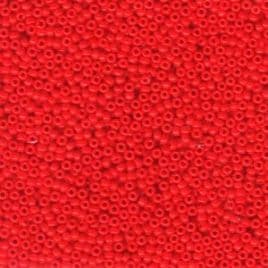 0407 SEED BEADS 11/0 OPAQUE RED*