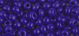 0414 SEED BEADS 6/0 OPAQUE COBALT