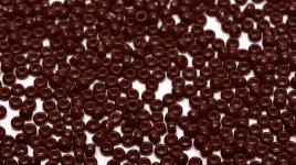 0419 SEED BEADS 11/0 CHOCOLATE BROWN OPAQUE*