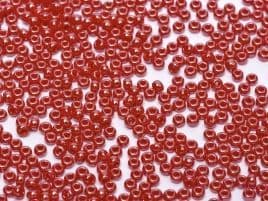 0426 SEED BEADS 11/0 RED OPAQUE LUSTER*