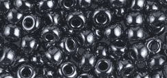 0451 SEED BEADS 6/0 GUNMETAL*