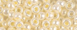 0527 SEED BEADS 6/0 Butter Cream Ceylon