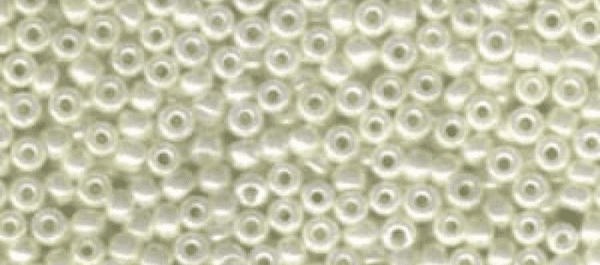 0591 SEED BEADS 8/0 IVORY PEARL CEYLON*