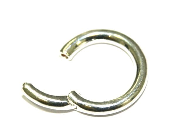 1 x 22mm Silver Plated Ring Clasps - S.F11 - WA207 - 3000016