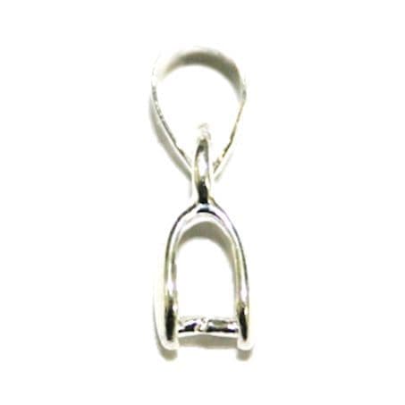 10 pcs x pendant bail -10mm - silver plated - 1025024