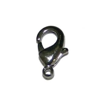 10 x Gunmetal lobster clasps 12mm - C7003110