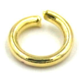 100pcs 8mm x 1mm Jump ring gold plated - 17A3815