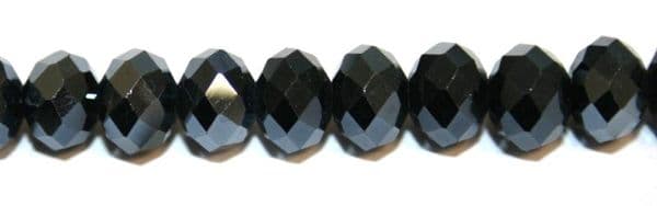 100pcs x 4mm Dark Navy faceted glass rondelle beads -- S.G06 -- 3005654