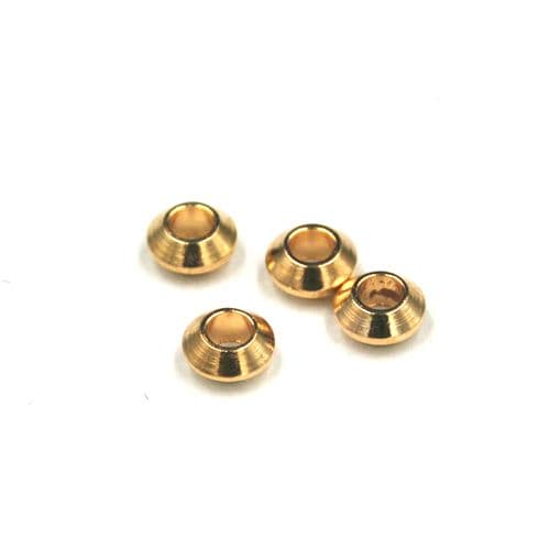 100pcs x 6mm Angled spacer - champagne C8008057