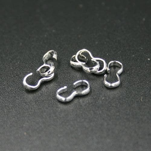 100pcs x 7mm silver plated ring connector 2502074 - C8008044 (1)