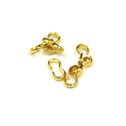 100pcs x 8mm Ring connectors - gold colour - C8008049