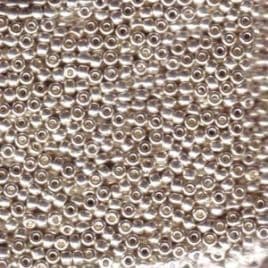 1051 SEED BEADS 15/0 GALVANIZED SILVER*