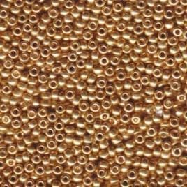 1052 SEED BEADS 15/0 GALVANIZED GOLD