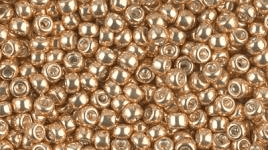 1052 SEED BEADS 6/0 GALVANIZED GOLD*