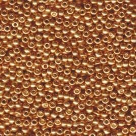 1053 SEED BEADS 15/0 GALVANIZED YELLOW GOLD*