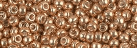 1053 SEED BEADS 6/0 GALVANIZED YELLOW GOLD