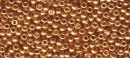 1053 SEED BEADS 8/0 GALVANIZED YELLOW GOLD*