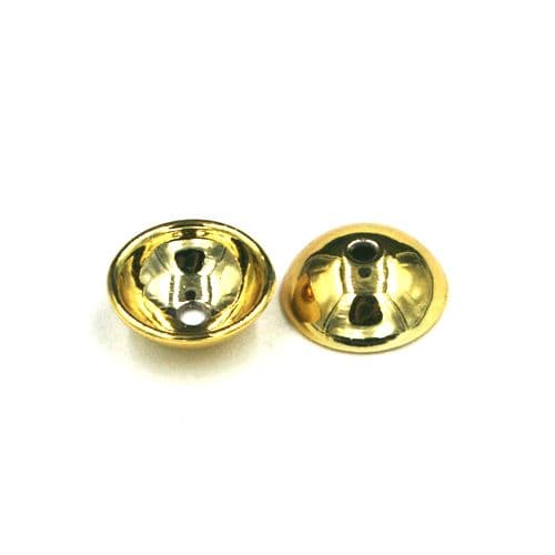 10pcs x 10mm Bowl spacer centre drilled - gold colour - c8019012
