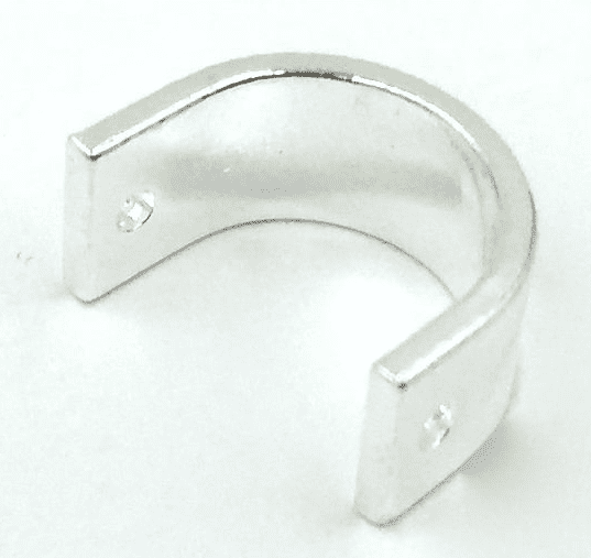 10pcs x 4x5mm Silver plated U shaped earring finding for single bead