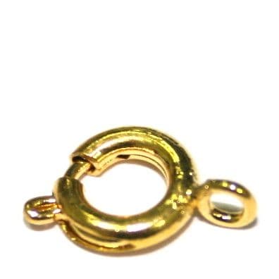 10pcs x Gold Plated Ring Clasps 7mm - S.F05 - WA202 - 1057238