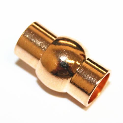 10pcs x inside measure 7mm champagne magnetic barrel shape clasp - 8010045