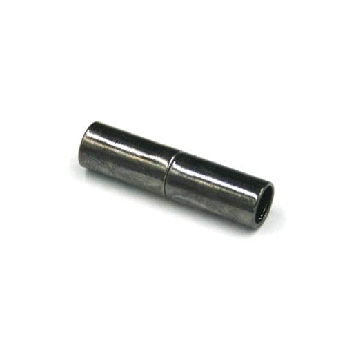 10pcs x Inside measurement 5mm - magnetic clasps - plain barrel shape - gunmetal - 9010039