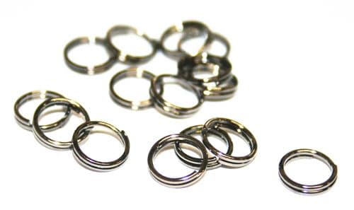 150pcs x 6mm gunmetal split ring - C7003021