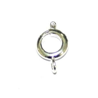 15pcs x Silver Plated Ring Clasps 7mm - S.F11 - WA207/WC250 - 1411093/4000017