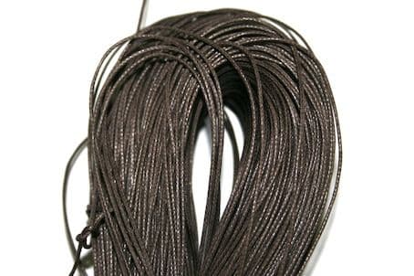1mm Wax Cord - Chocolate Brown -140 Metres