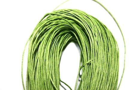 1mm Wax Cord - Grass Green -140 Metres