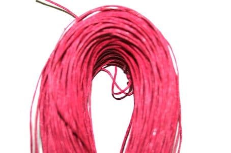 1mm Wax Cord - Hot Pink -140 Metres