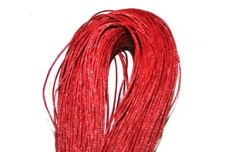 1mm Wax Cord - Red -140 Metres