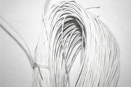 1mm Wax Cord - White -140 Metres