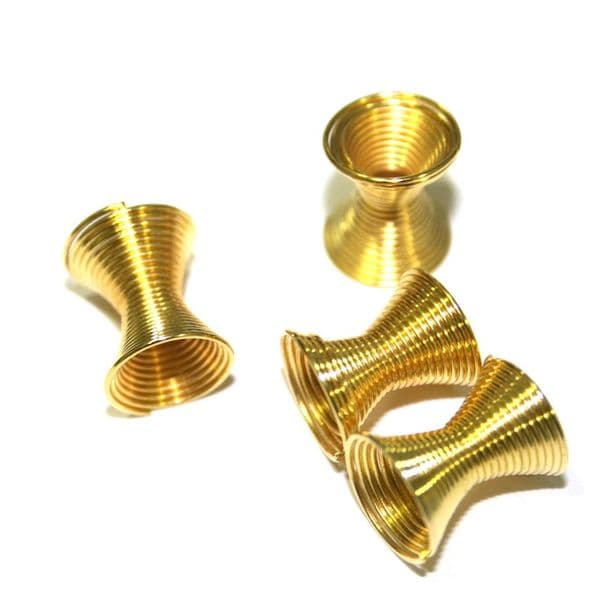 20 x 10mm gold plated colour hour glass spacer - S.F06 - WA174 - 3000018