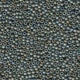 2002 SEED BEADS 8/0 MATTED METALLIC SILVER GREY