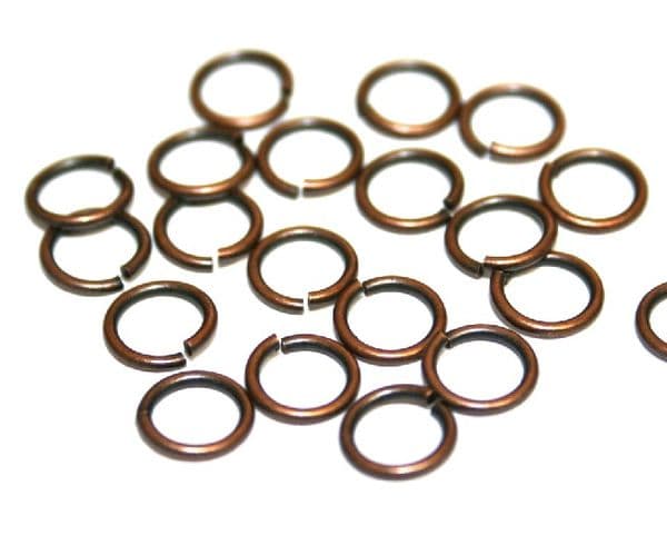 200pcs x 0.7mm * 4mm copper plated round jump ring - S.F05 - WA173