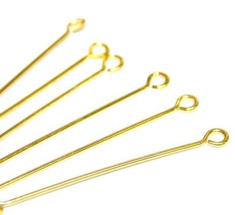205pcs x 0.7*30MM Gold colour eye pins - S.F - WA197 - 500047