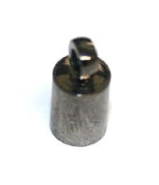 20pcs x Gunmetal colour - inside measurement 5mm - end connector with ring - barrel shape - 9014019
