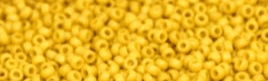 2311 SEAD BEADS 15/0 MATTED OPAQUE CANARY