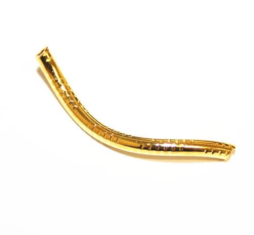 25pcs x 28mm gold S shaped spacer - C7003043