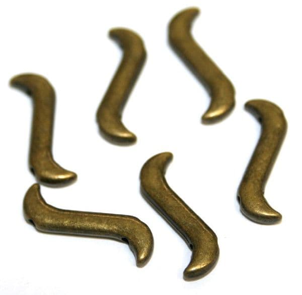 25pcs X Antique brass S shape spacer 19mm – C7003105