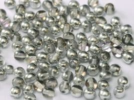 26536 ROUNDS CZECH BEADS 4 MM CRYSTAL VITRAIL LIGHT (100 pieces)