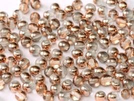 27101 ROUNDS CZECH BEADS 4 MM CRYSTAL CAPRI GOLD (100 pieces)