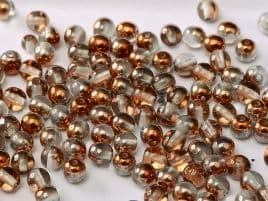 27137 ROUNDS CZECH BEADS 4 MM CRYSTAL SUNSET (100 pieces)