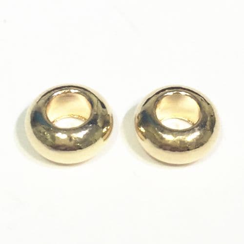 30pcs x 10mm * 5mm Champagne gold colour closed ring spacer - 9014066