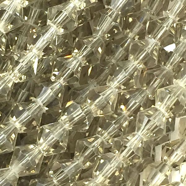 3mm Crystal bicone glass beads 150 pieces - Smokey quartz 8427