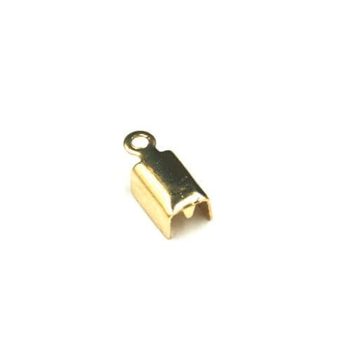 40pcs x crimp end - champagne gold - c8008069