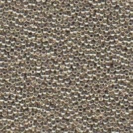 4201 SEED BEADS 15/0 DURACOAT GALVANIZED SILVER