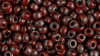4513 SEED BEADS 8/0 PICASSO OPAQUE RED GARNET