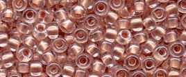 4605 SEED BEADS 6/0 INSIDE DYED PEARLIZE LT.PINK